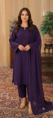 Midnight Orchid Lace Formal