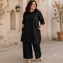 Zarinimra's Effortless Onyx Co-Ord Set