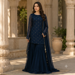 Midnight Majesty" 3-Piece Festive Ensemble